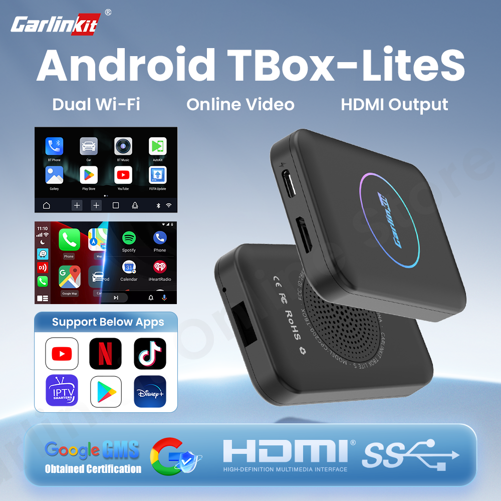 CarlinKit LiteS Android TV Box Android auto CarPlay Беспроводной адаптер для Netfilx Youtube IPTV Spotify Skoda Volvo Honda Toyota