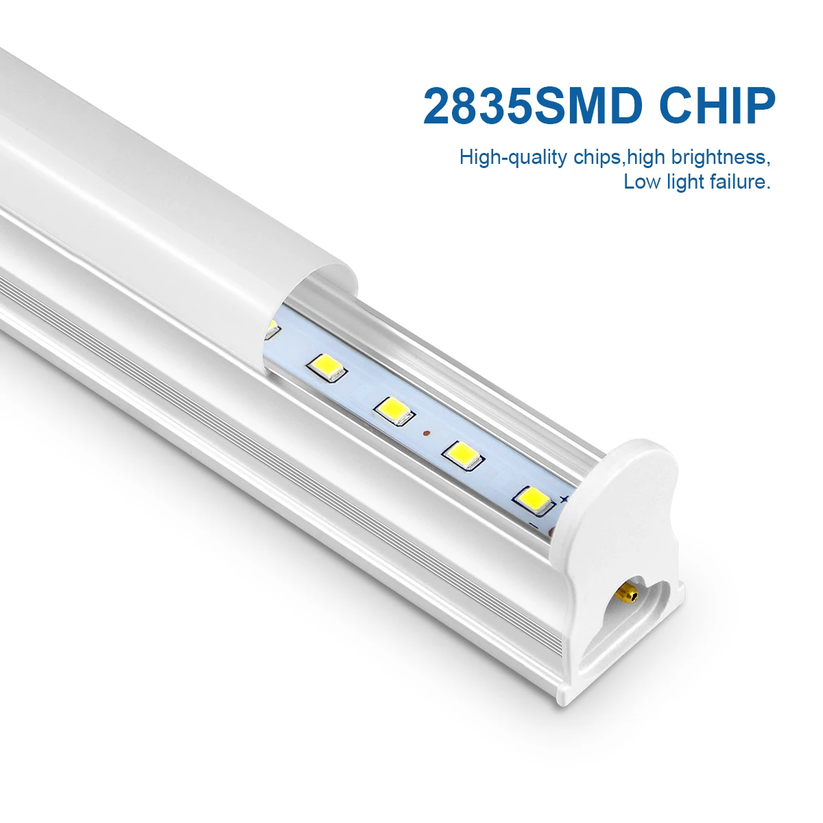 50 ซม.T5 T8 อลูมิเนียมหลอดไฟ LED 15W 25W หลอดไฟ LED 220V สําหรับโต๊ะทํางาน Shop โรงรถโกดังห้องครัวตู้แสง