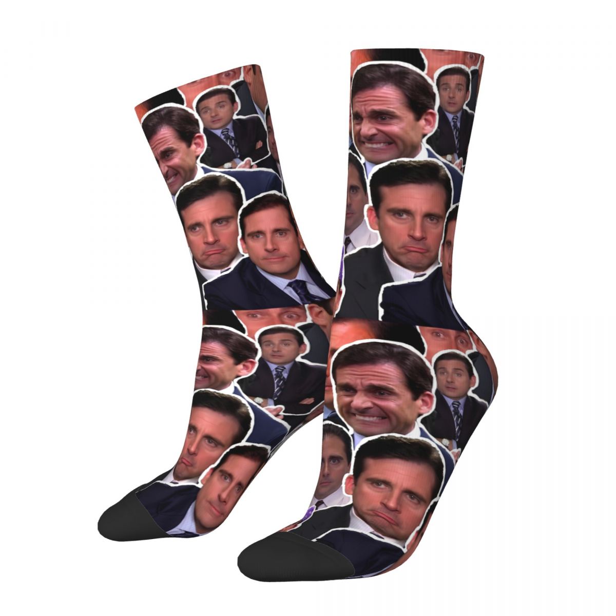 Meme The Office Michael Scott TV Show Unisex Winter Socks Hip Hop Happy Socks street style Crazy Sock