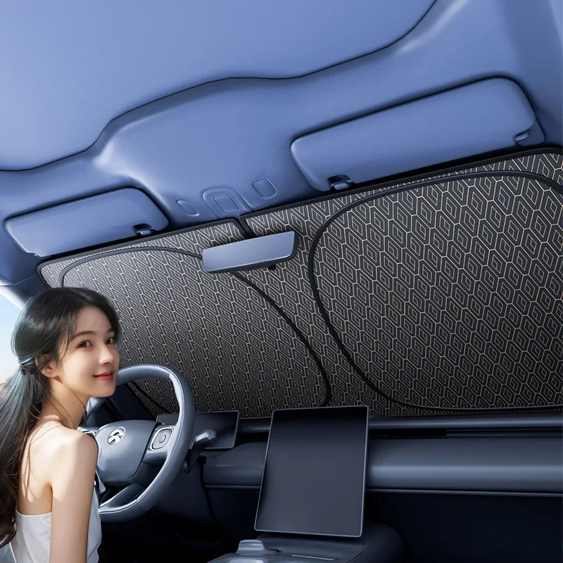 พับกระจกรถยนต์ Sun Shade COVER Visor Protector ภายใน Anti UV Sun กระจก Parasol อุปกรณ์เสริมอัตโนมัติ