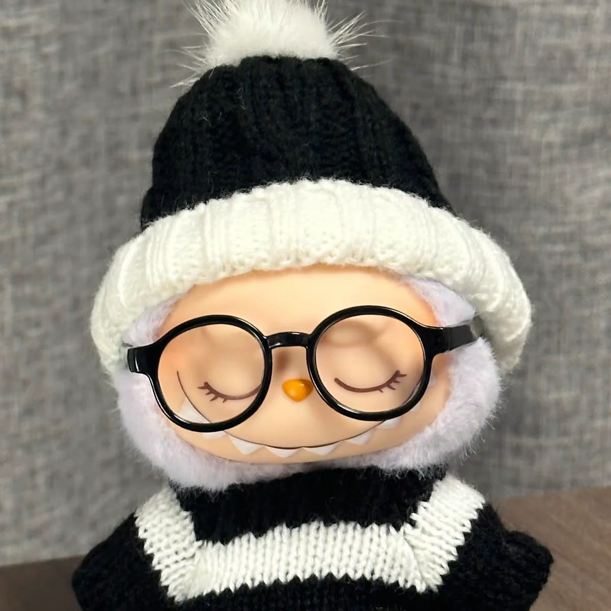 【Gafas Labubu】 1 pieza * 6,5 cm Gafas de varios colores para accesorios de muñecas de algodón Traje Labubu