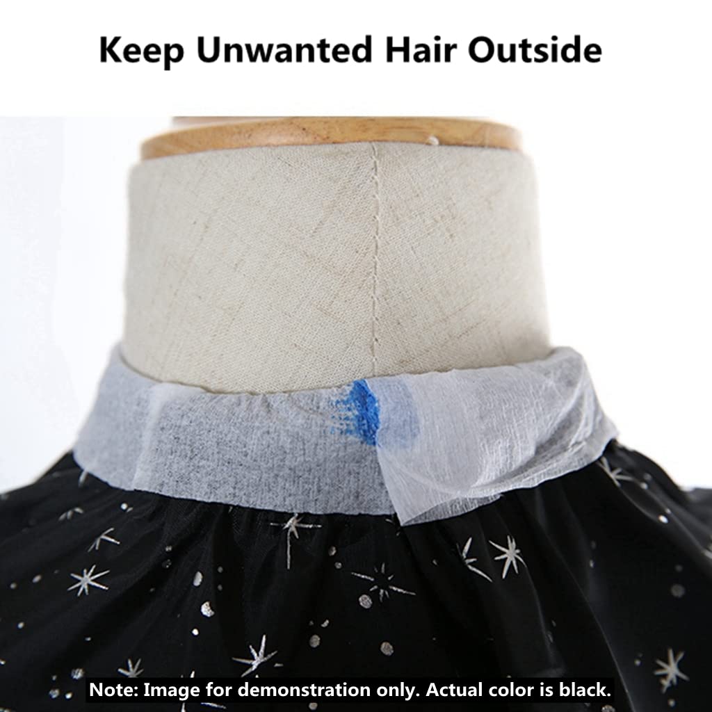 Barber Professional Black Neck Paper Barber Disposable Tissue Collar Tapes Salon Hairdressing Necks Covering Tools Accessories