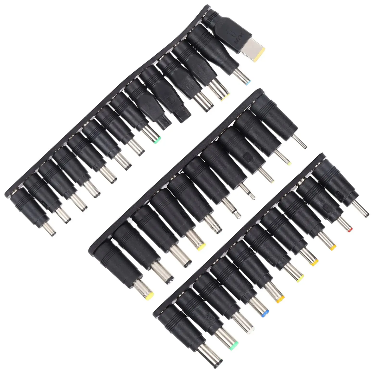 34Pcs DC Power Plugs 5.5mmx2.1mm Universal Laptop Power Connector Adapter Computer Accessories Plug Connector Cable
