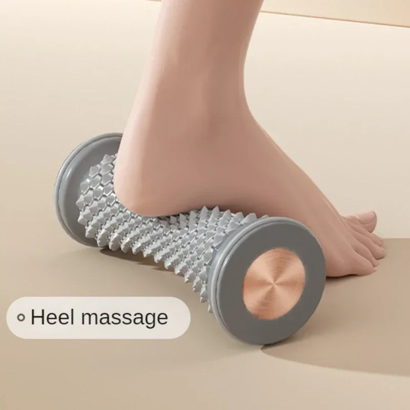 Massageador de pés rolo de massagem yoga bola de massagem plantar fáscia rolo relaxamento muscular cuidados plástico manual massageador de pés