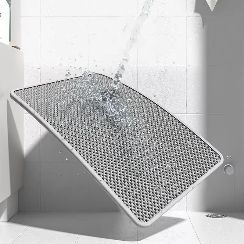 Cat Litter Mat With Gift Double Layer Waterproof Pet Litter Box Mat Non-slip Sand Cat Pad Washable Bed Mat Clean Pad Products