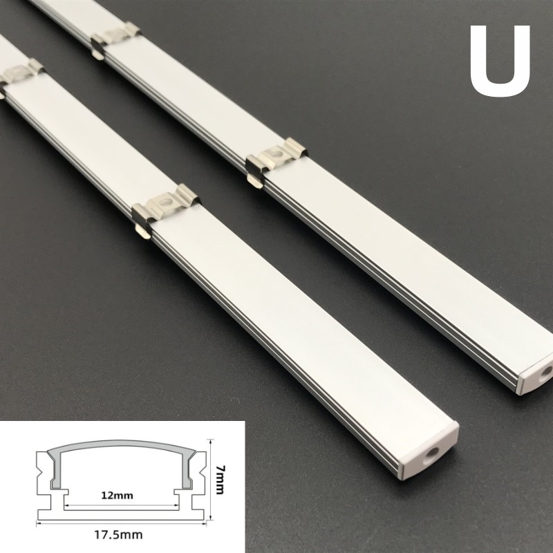 1-30Pcs/Lot 50cm Perfil Aluminio Led Corner Aluminium Profile Channel Holder for LED Strip Light Bar Cabinet Lamp Kitchen Closet