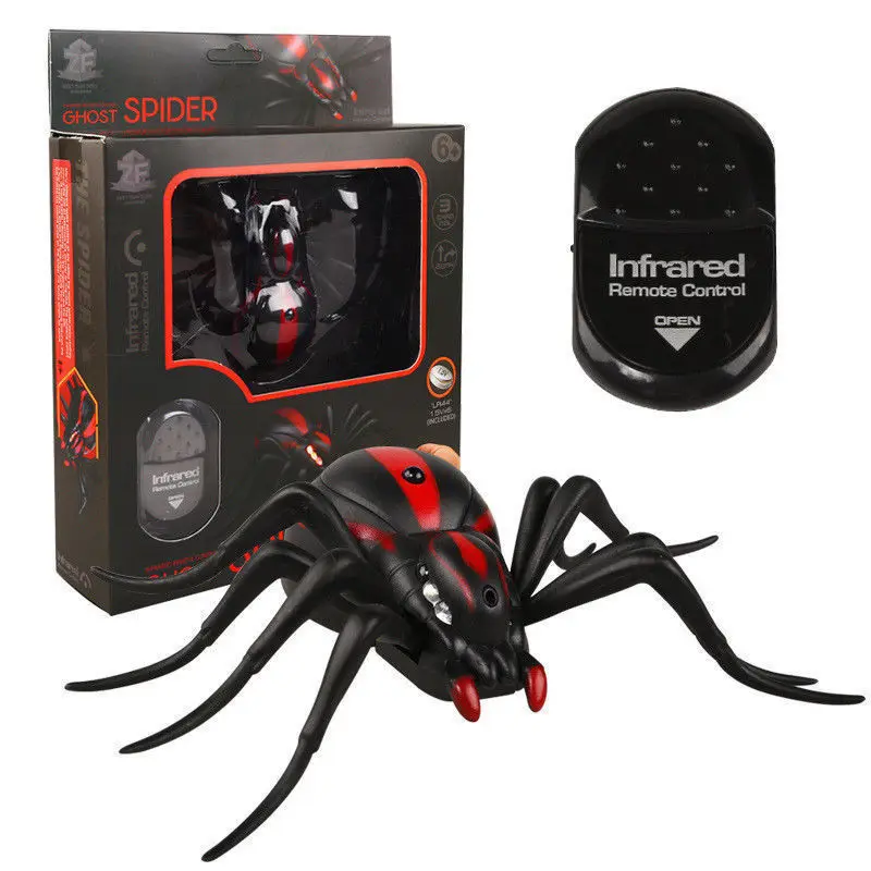トリック電気ゴキブリペット RC シミュレーションクモロボットリモコンアリおもちゃハロウィンクリスマスミニギフト大人のいたずら昆虫