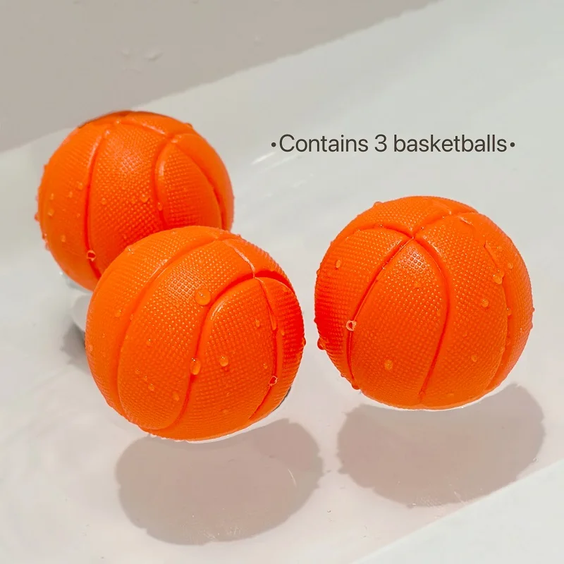Bath Toys -mini Bathtub Basketball Hoop, Suction Cup Basketball Hoop & Balls Set, Halloween/Christmas