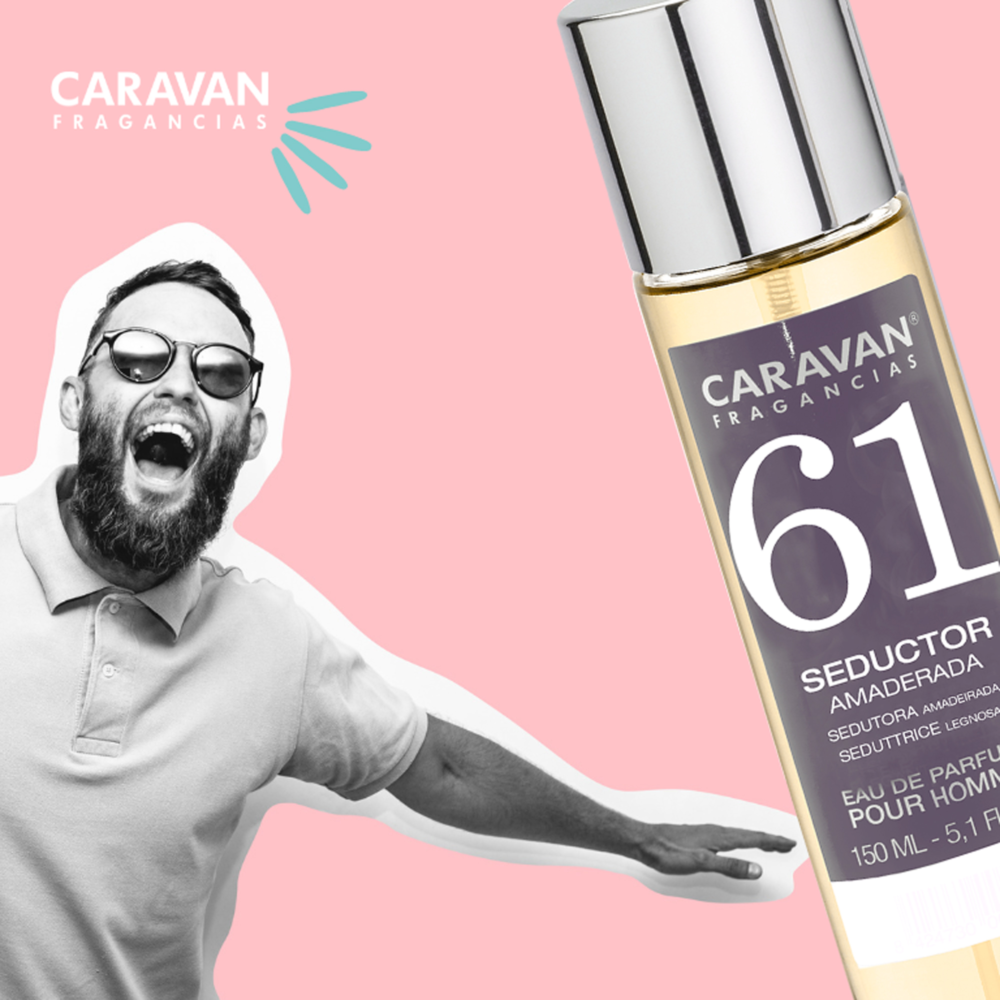 3x Caravan Perfume de Hombre Nº61 - 150ml.