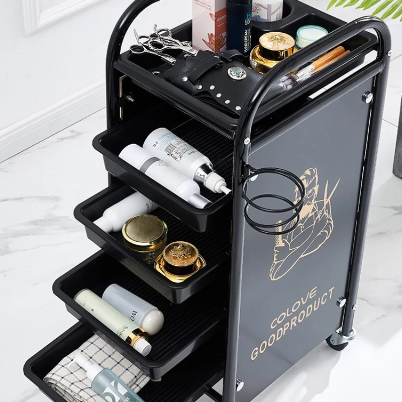 Multi-Purpose Trolley para Barberia, Organizador Profissional de Cabeleireiro, Transporte Coisas, Mobiliário De Barbeiro, Cabeleireiro