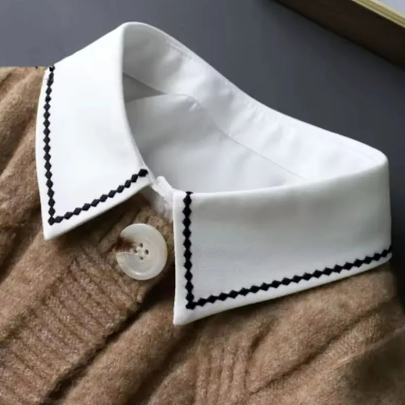 Business False Collar for Men's Shirt Detachable Collars Removable Lapel Sweater Fake Collar Women Neck Collars Nep Kraagie