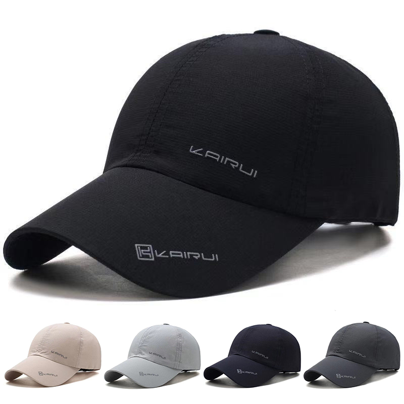 Unisex Atmungsaktive und schnell trocknende Snapback-Baseballkappen Frühling und Herbst Outdoor Verstellbare Freizeithüte Sonnenschutzhut