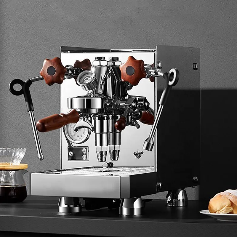 Corpo de aço inoxidável durável e barato E61 Cabeça de fabricação de cerveja Tempo de pré-soja ajustável Máquina de café Espresso