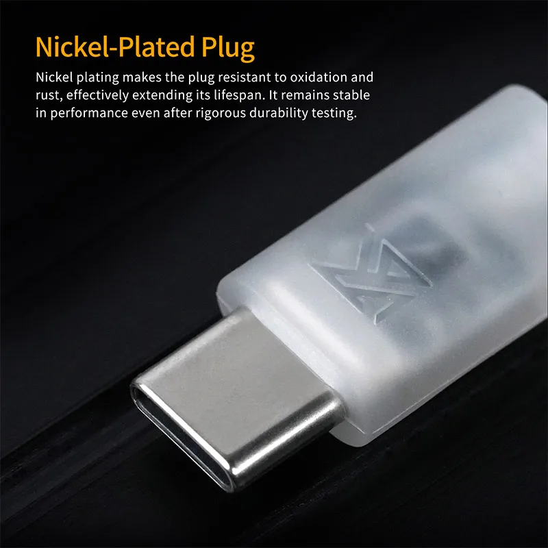 Cavo per auricolari KZ Cavo di aggiornamento placcato argento OFC Tipo-c Cavi a 2 pin Microfono opzionale