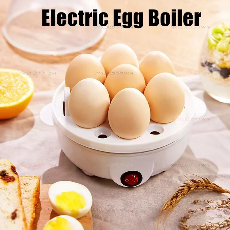 Cocina eléctrica para huevos, Mini máquina rápida para hervir huevos para tortillas escalfadas, aparato de cocina con apagado automático