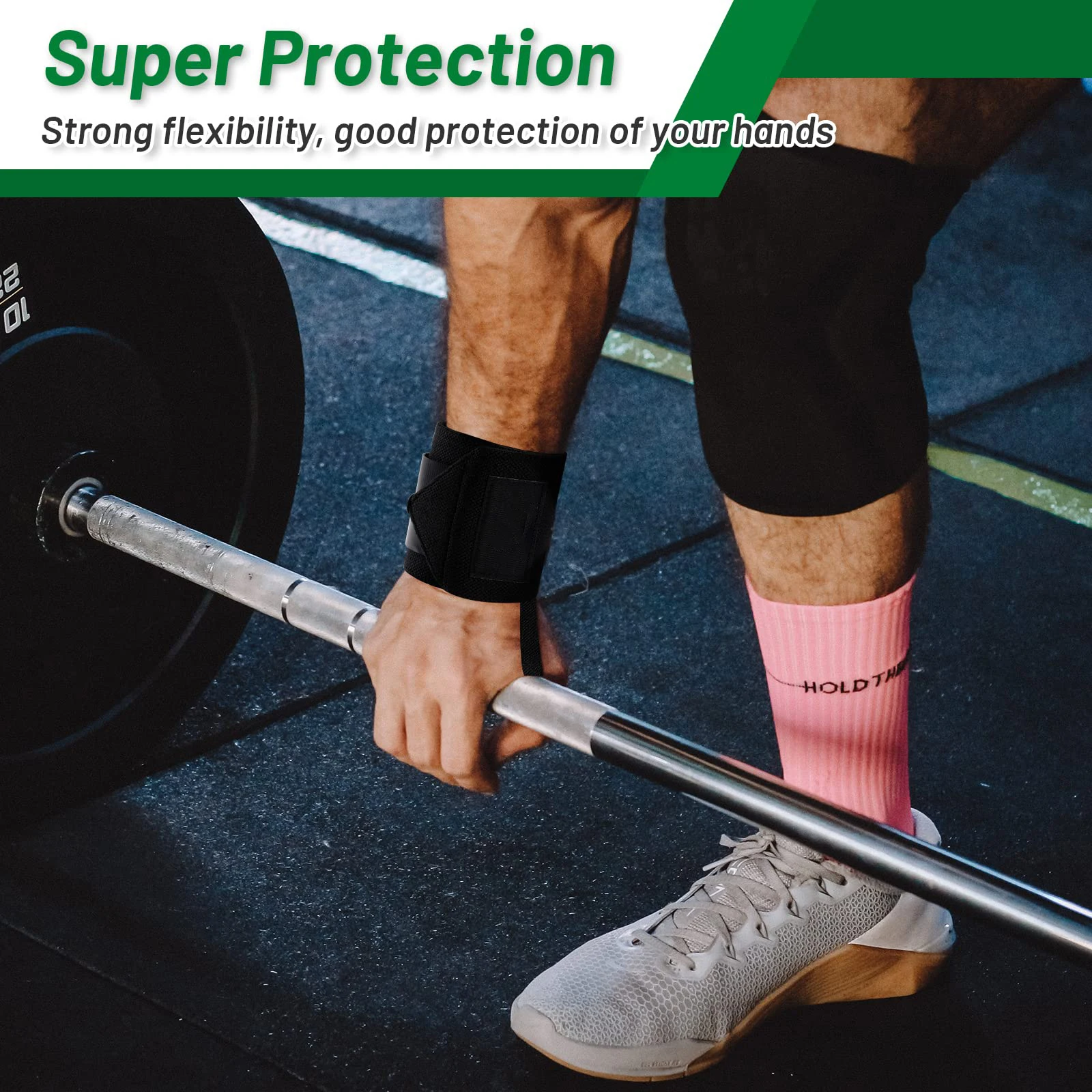 MKAS Weight Lifting Wrist Wraps For Powerlifting Gym Crossfit Brace Your Wrists to Push Heavier Wrist Support with Thumb Loop