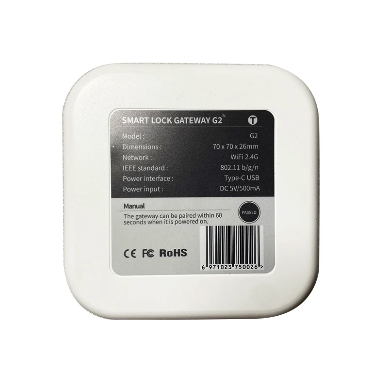TTLOCK APP G2 WIFI Hub TTLOCK Bluetooth zu Wifi Gateway Konverter Für TTLOCK Smart Türschloss Access Control Maschine
