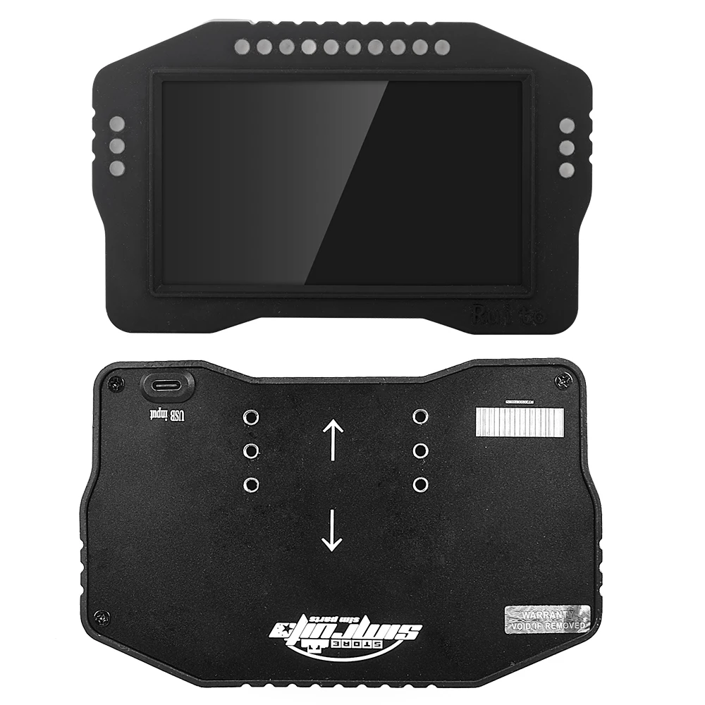 Sim レーシング PC ステアリングホイールダッシュボード 5 インチ 16RGB 車速度表示シミュレータホイール Lnstrument ステアリングホイールとペダル PC 用