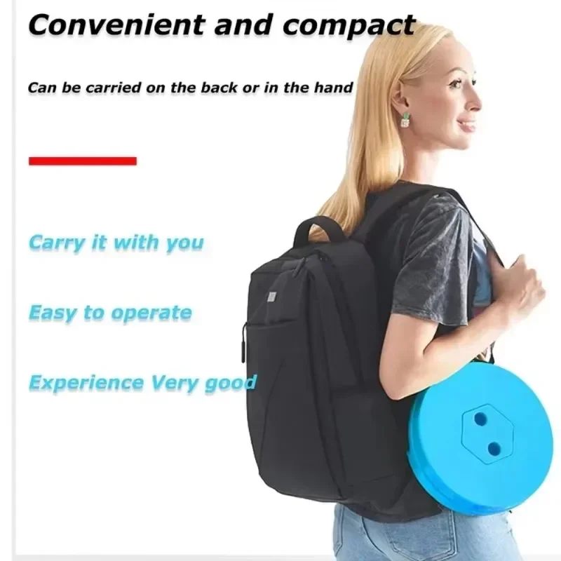 Plastic folding telescopic chair, portable stool with adjustable height, perfect for fishing, beach, and camping.