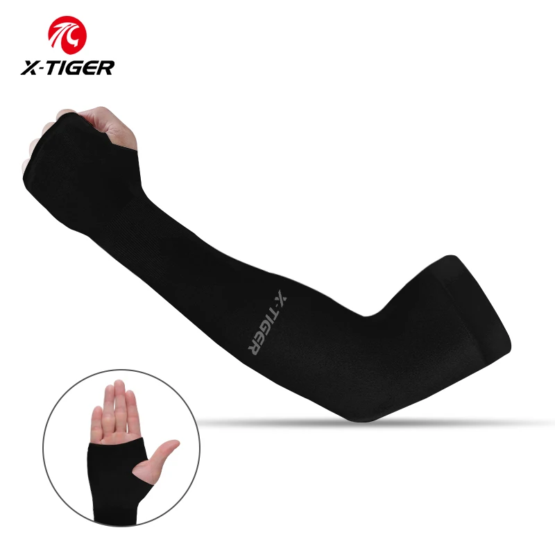 X-TIGER Đi Xe Đạp Cánh Tay Ấm Mùa Hè Băng Vải Chạy Đi Xe Đạp Tay Unisex Thoáng Khí Chống Nắng Bóng Chuyền Vòng Bít Có