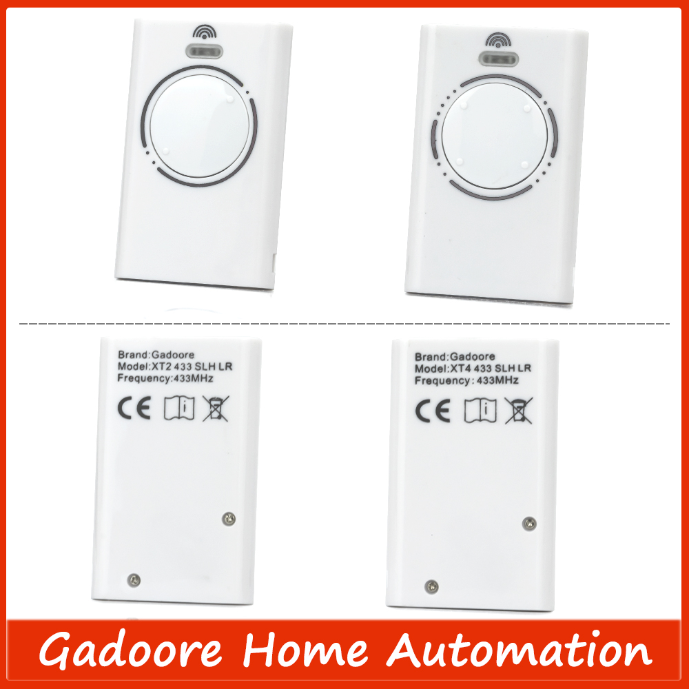 Gadoore XT2 XT4 433MHz SLH LR Gate Remote XT2 XT4 Compatible with 433Mhz Frequency XT2/XT4 SLH, XT2/XT4 SLH LR Garage Remote