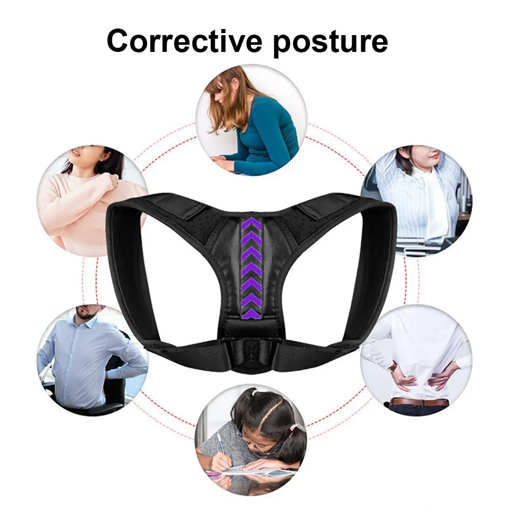 1 PC Corrector ท่าทาง Unisex ปรับได้สําหรับ Clavicle สนับสนุนให้บรรเทาอาการปวดคอกลับไหล่ปรับรูปร่างของคุณ