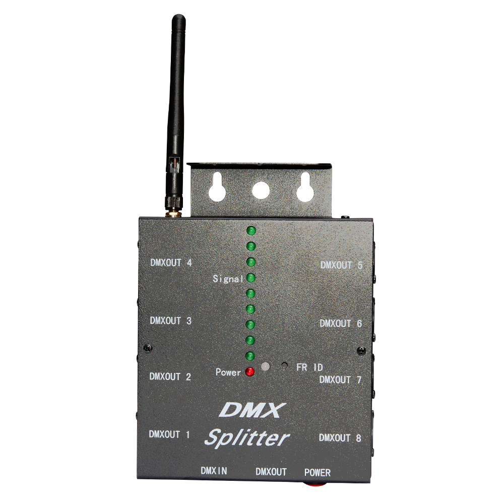 DMX Splitter Ports Channels 3Pin Optical Istribution Amplifier for DJ Disco Wedding DMX Stage Lighting Effect