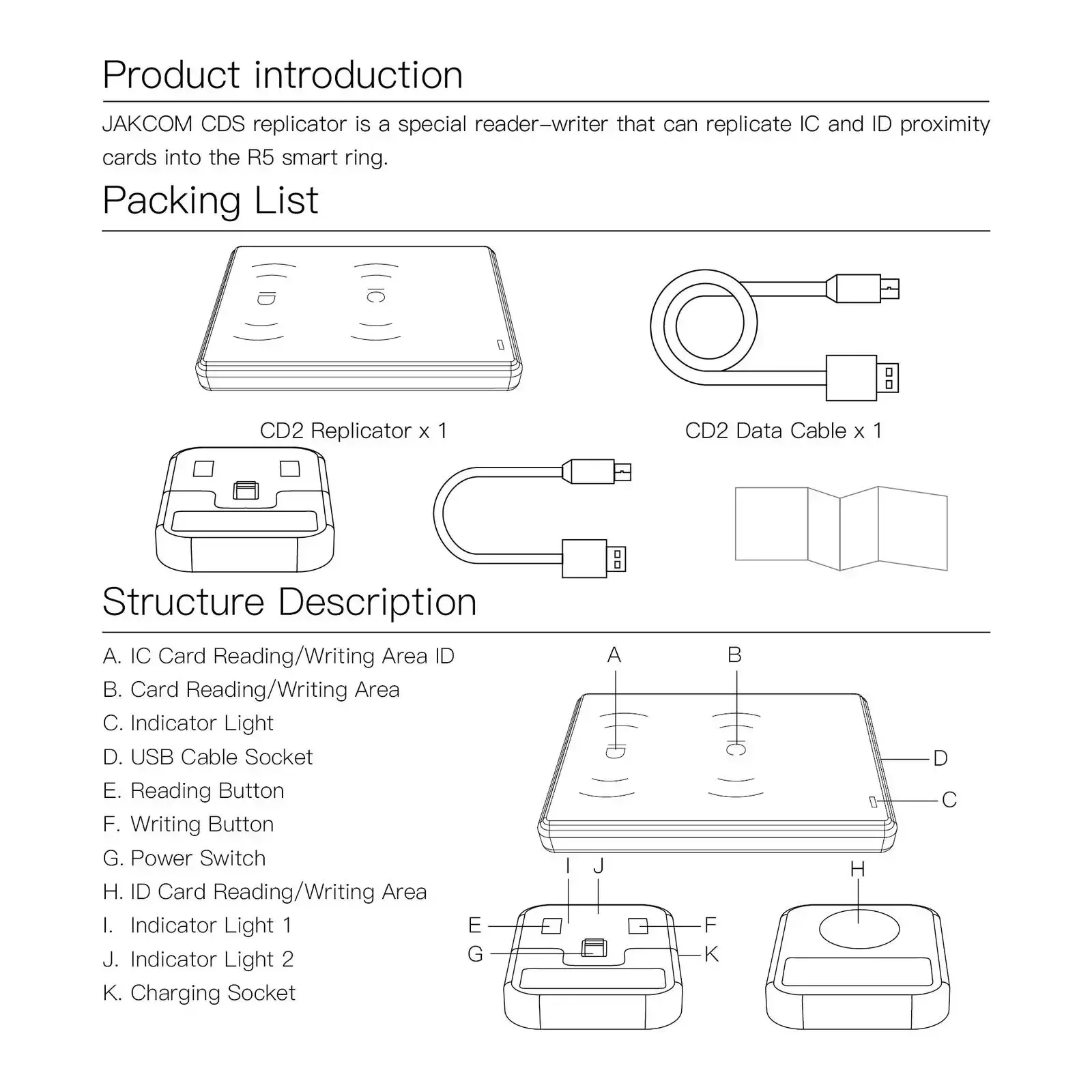 JAKCOM CDS RFID-репликатор для R5 Smart Ring Copy IC ID CUID HID NFC-карты Новый продукт считывателя карт доступа с защитой безопасности