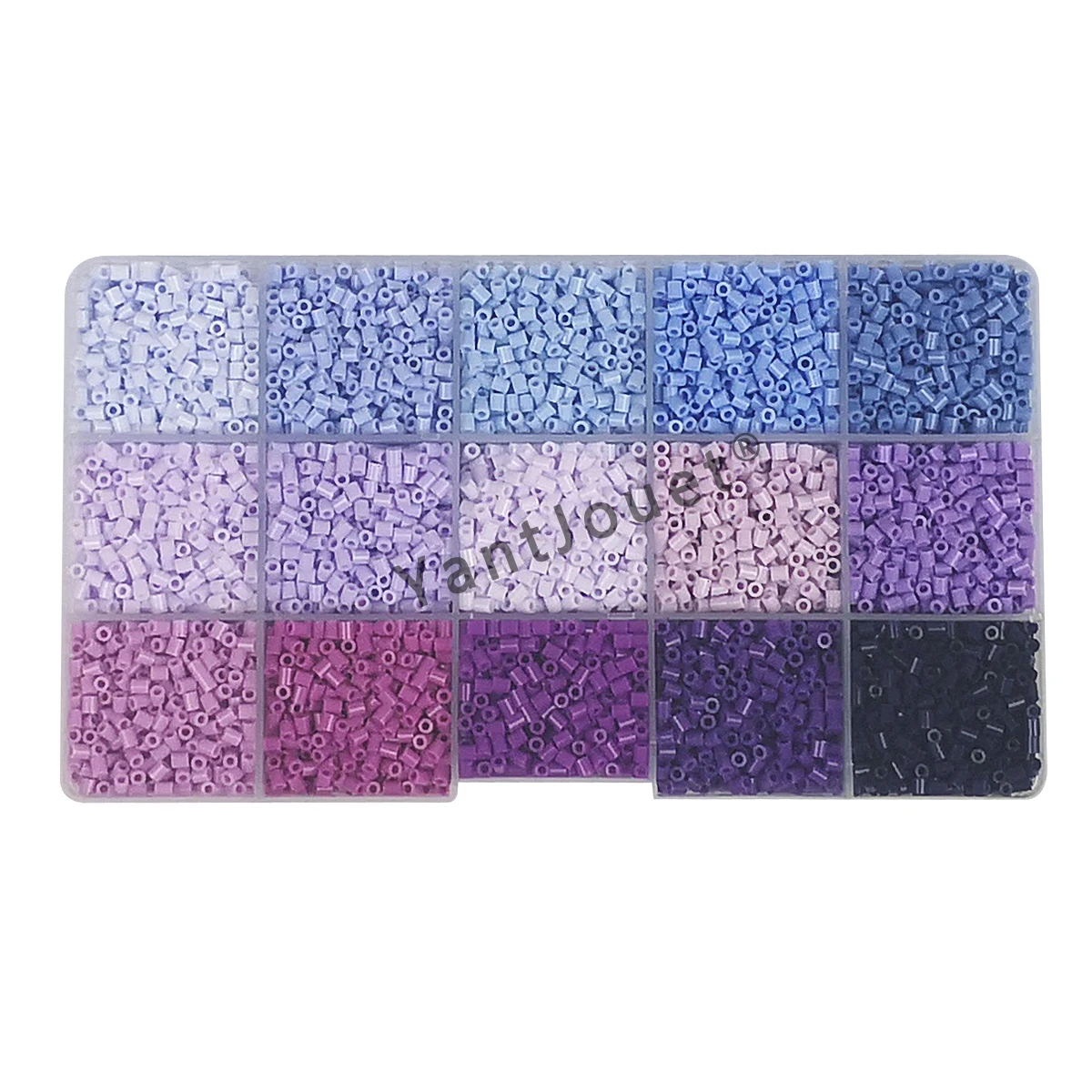 Yantjouet 15 cores 2.6mm mini contas conjunto de cores 650 pçs hama contas quebra-cabeça brinquedo presente para criança diy contas de ferro para o miúdo presente das crianças
