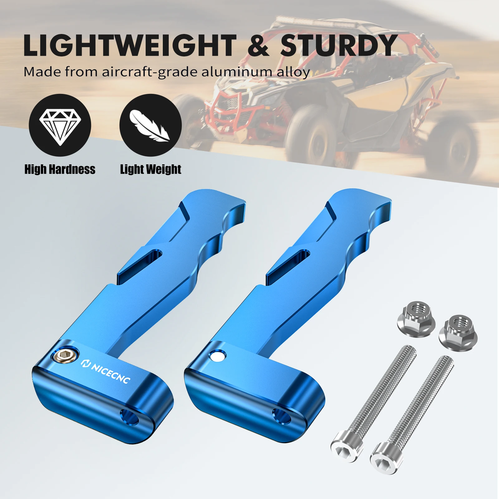 NICECNC для Can-Am UTV Комплект дверных ручек UTV для Can Am Maverick X3 Max R 4x4 Turbo DPS XRS XRC 2017-2023 2020 2019 Алюминиевый сплав