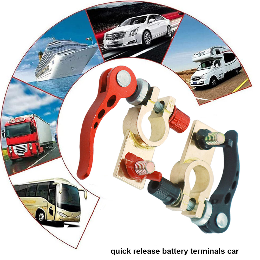 12V 24V Quick Release Disconnect Auto Batterij Terminal Connectors Top Post Auto Draad Kabel Klem Voor Boot Race auto