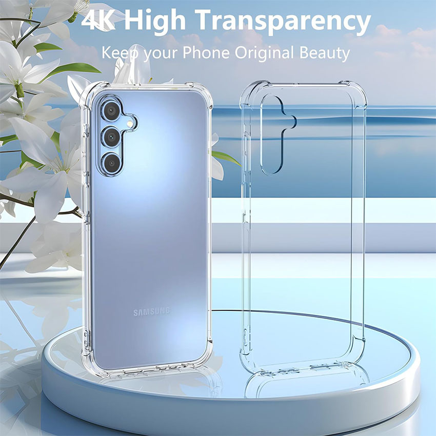 A05 A05S A35 A04 A14 A24 A35 Shockproof Clear Silicone Soft Case For Samsung Galaxy A55 A54 A53 A52 A52S A51 A50 5G Phone Covers