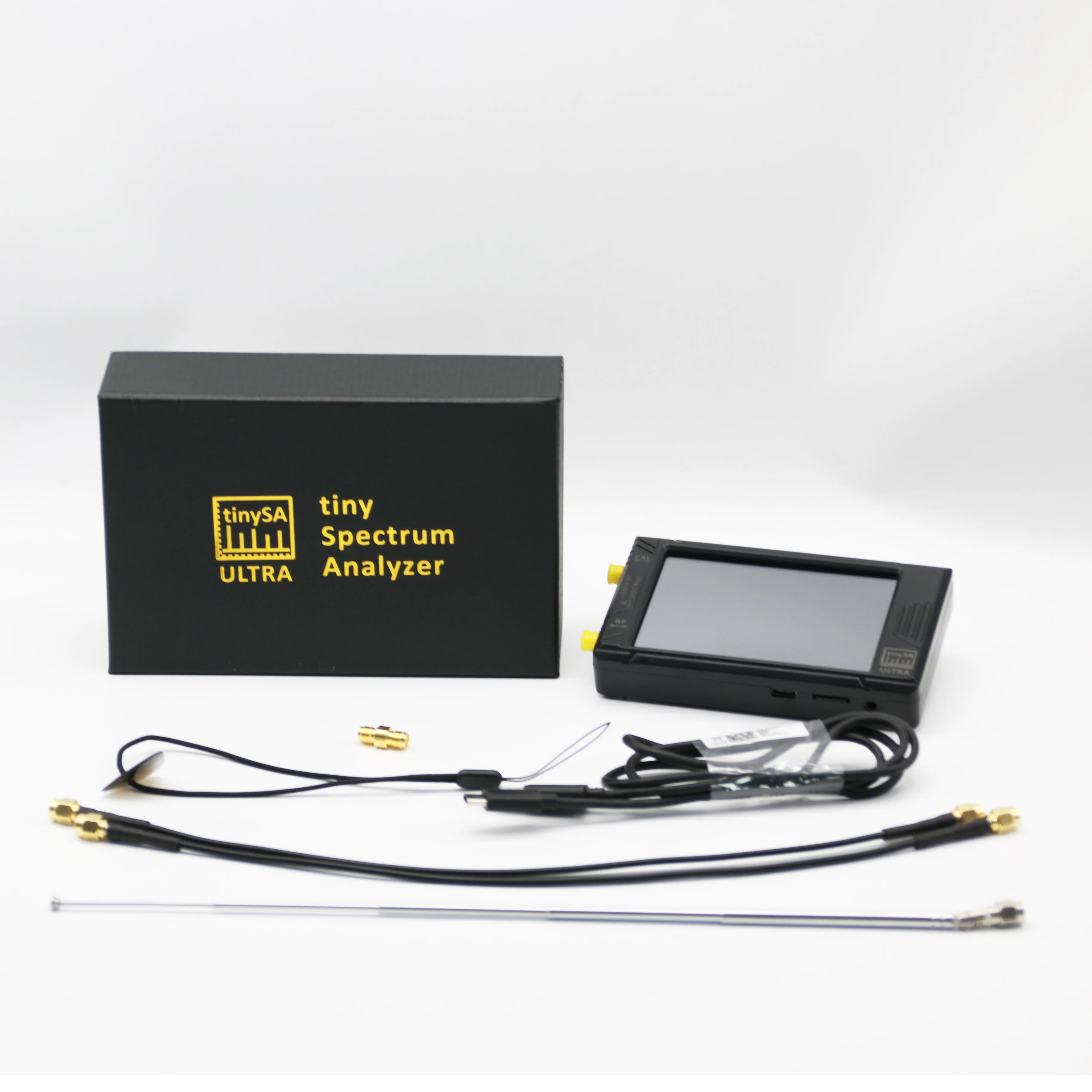 オリジナル tinySA ULTRA 100KHZ-5.3GHZ 4 インチディスプレイハンドヘルド小型スペクトラムアナライザ RF ジェネレータ、バッテリー付き