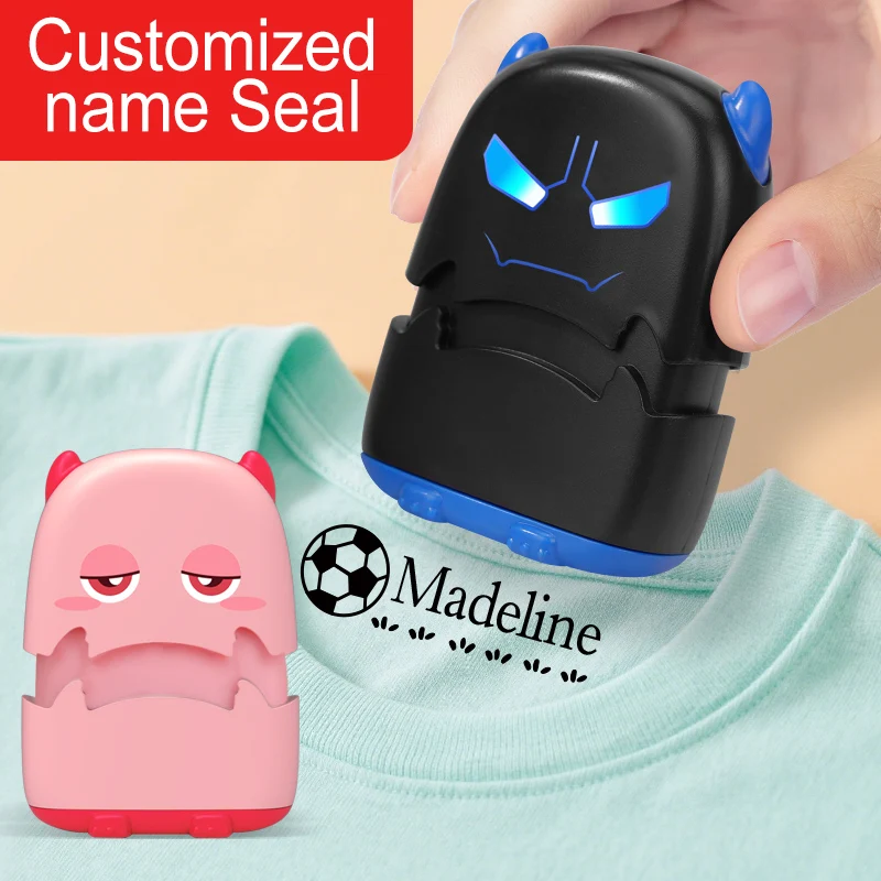 ‌ Benutzerdefiniertes Baby-Namenstempelset – Heißer Verkauf, personalisiertes Siegel für Schule und Reisen, wasserfestes Geschenk mit Tinte und Gravur, langlebiges Design