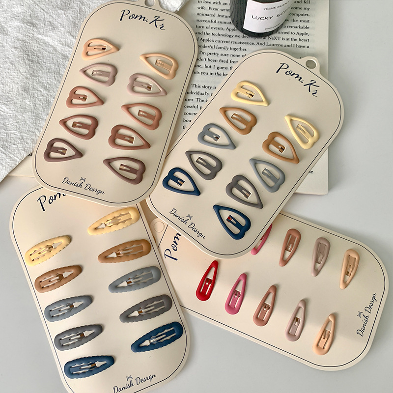 10 шт./набор, разноцветные металлические заколки для девочек