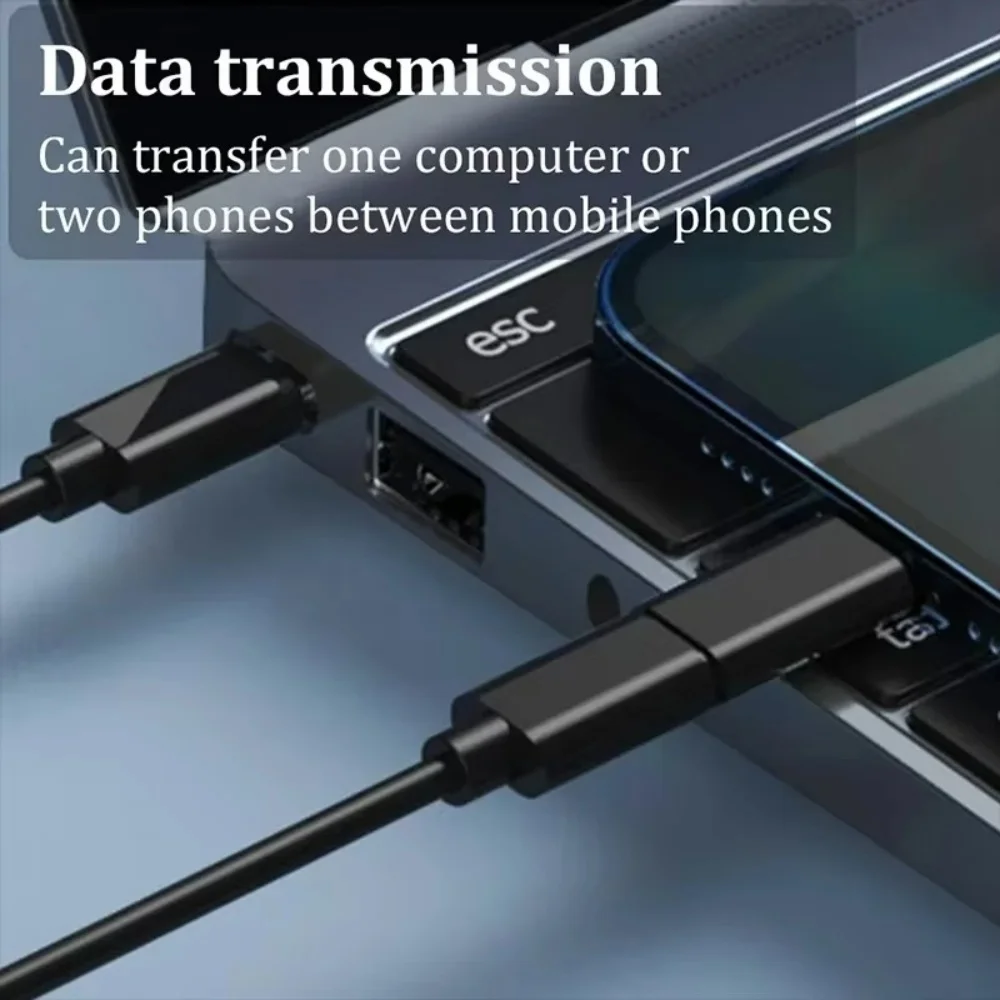 กล่องเก็บสายเคเบิลข้อมูล USB อเนกประสงค์ ชุดสายเคเบิลพร้อมอะแดปเตอร์ชาร์จ USB หลายตัว อะแดปเตอร์ USB เป็น USB ชนิด C