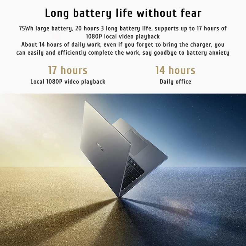 Ehre Magicbook14 Ryzen Edition Laptop R7-6800H 16GB 512GB SSD 14 "Computer 20 Stunden Akkulaufzeit 2,1 k Bildschirm PC Notebook