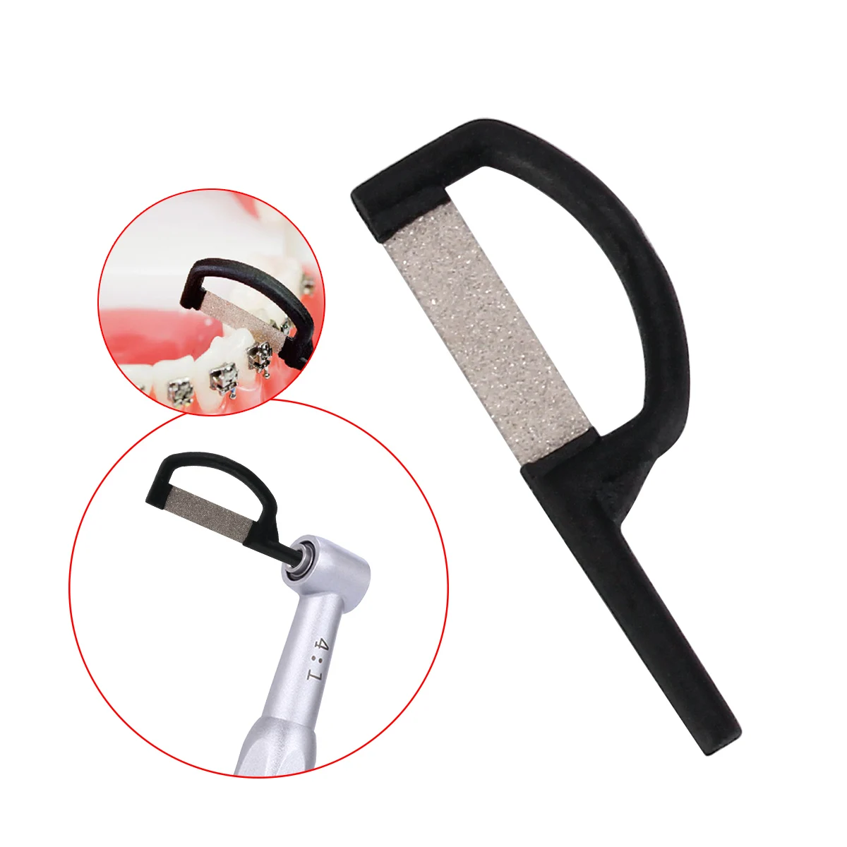 AZDENT Nha Khoa Chỉnh Nha Interproximal Men Giảm Tự Động Dải Răng Cưa Vừa Thô 2 Mặt