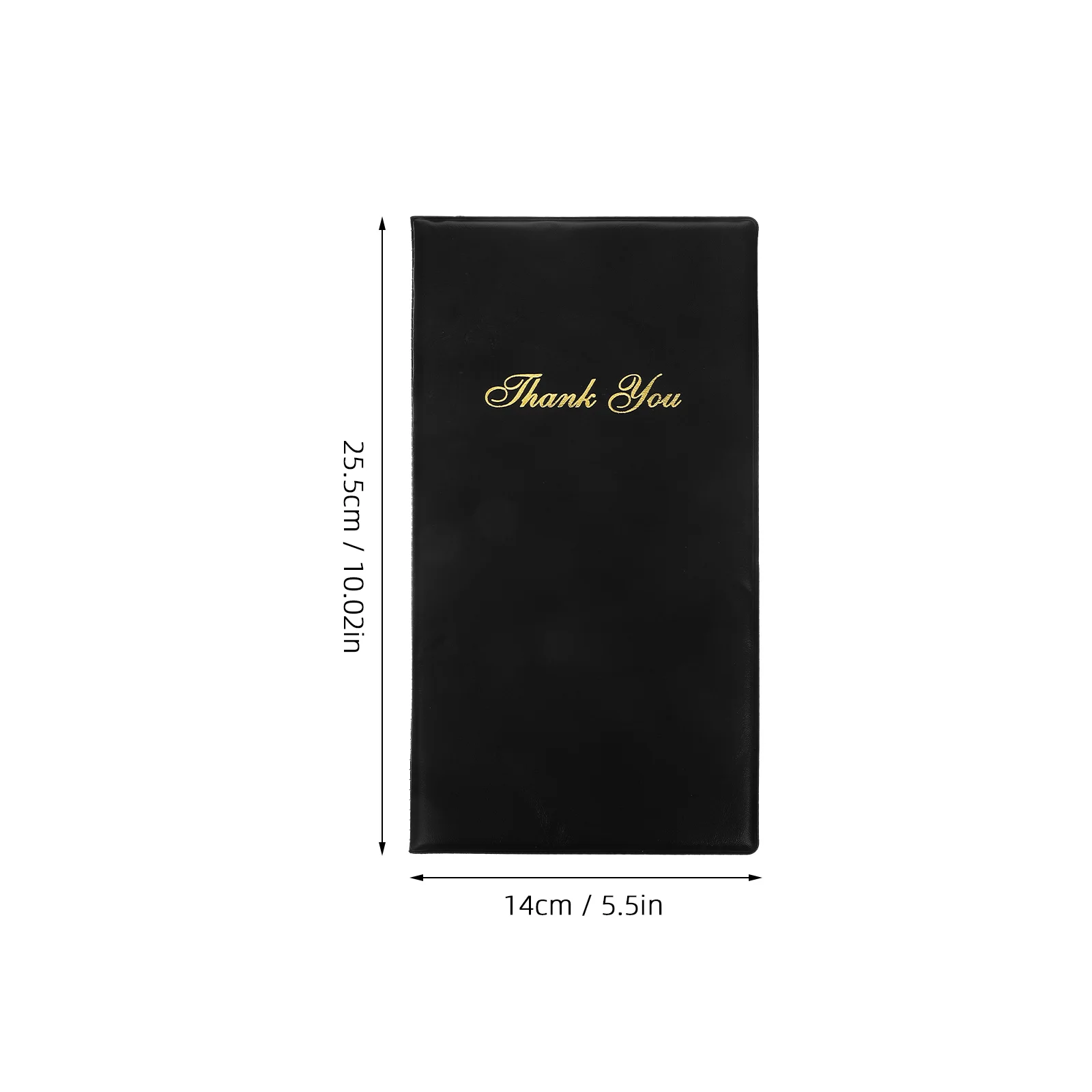 อุปกรณ์ร้านอาหารตรวจสอบการ์ดเมนู Holding Book Server Note Pads กระเป๋าสตางค์ 2550X1400X100CM Order Guest สีดํา