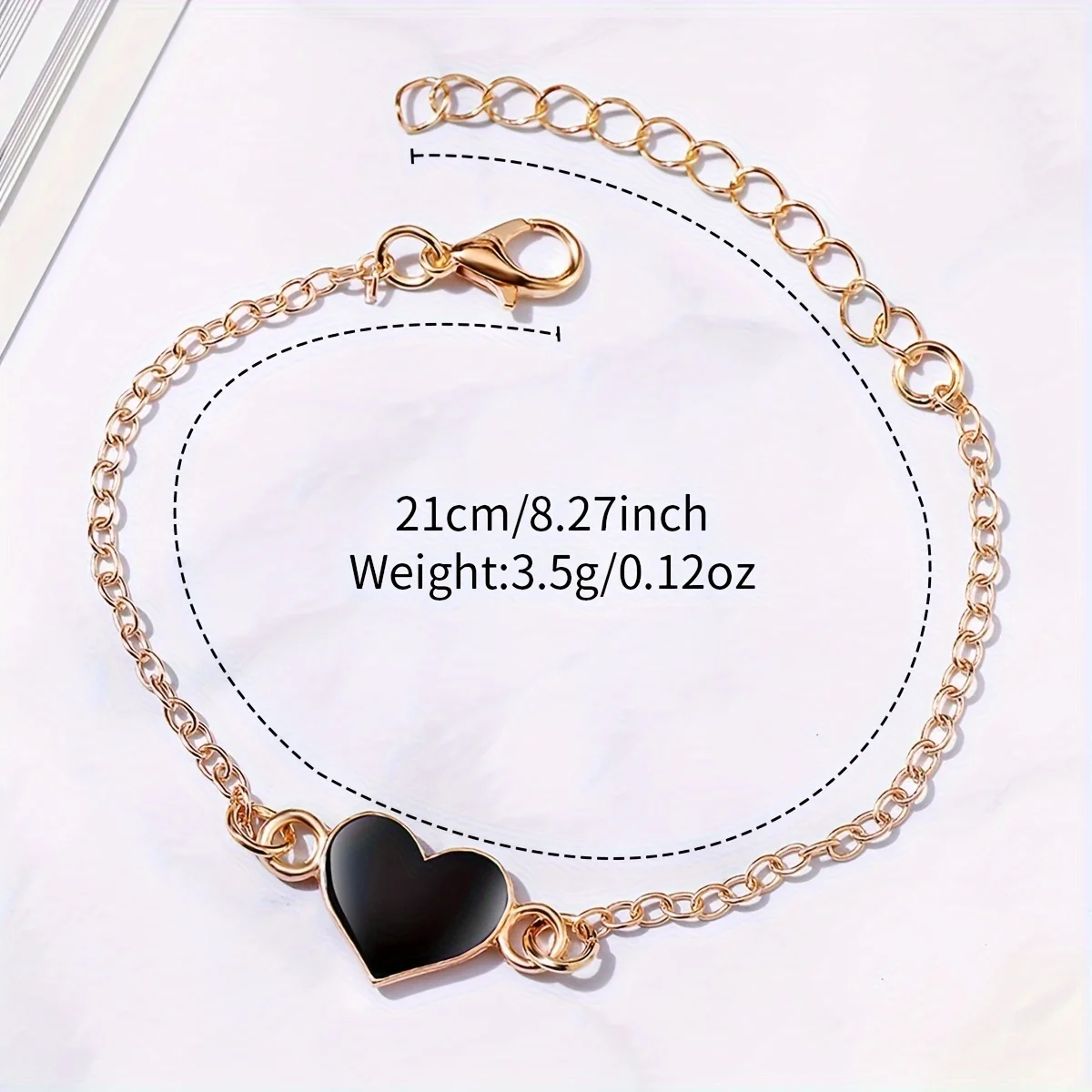 2 ชิ้น/เซ็ตแฟชั่น Rhinestone ผู้หญิงควอตซ์นาฬิกา Analog PU หนัง Band นาฬิกาข้อมือสร้อยข้อมือหัวใจ