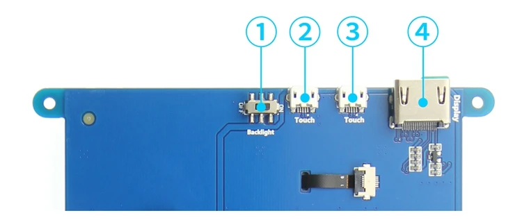 Pantalla LCD de 7 pulgadas, soporte HDMI, compatible con pantalla táctil capacitiva multisistema, resolución de 1024x600 para Raspberry Pi