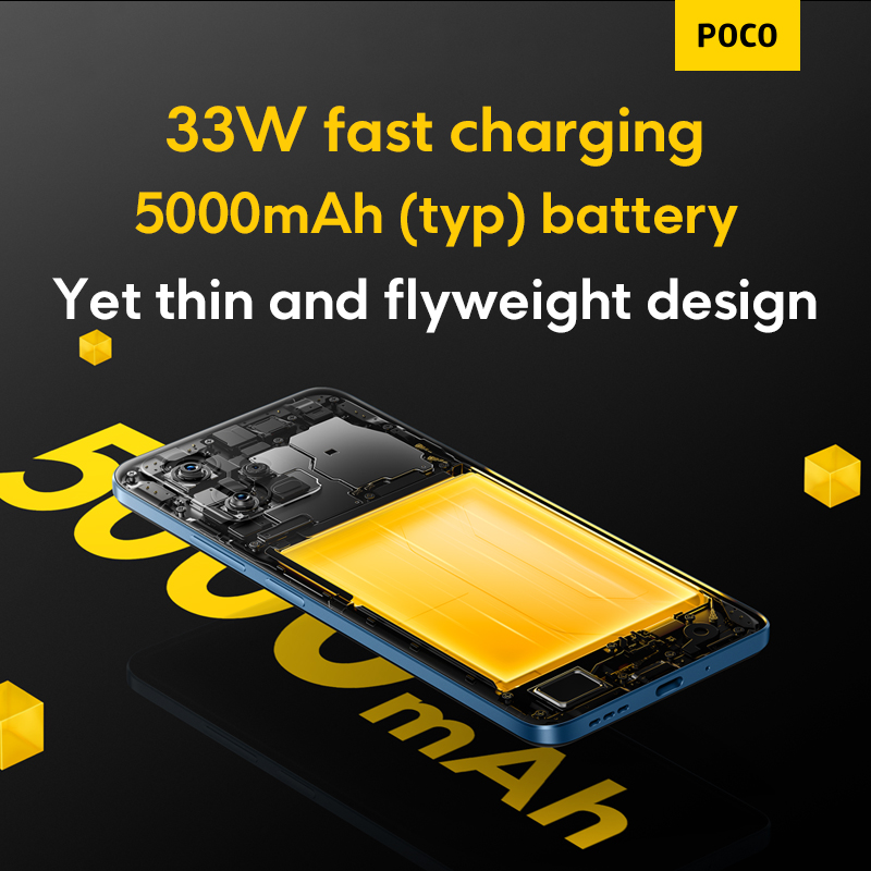 Global Version POCO X5 5G 128GB/256GB Cellphone 120Hz AMOLED DotDisplay Snapdragon 695 NFC 33W Fast Charging 48MP Camera