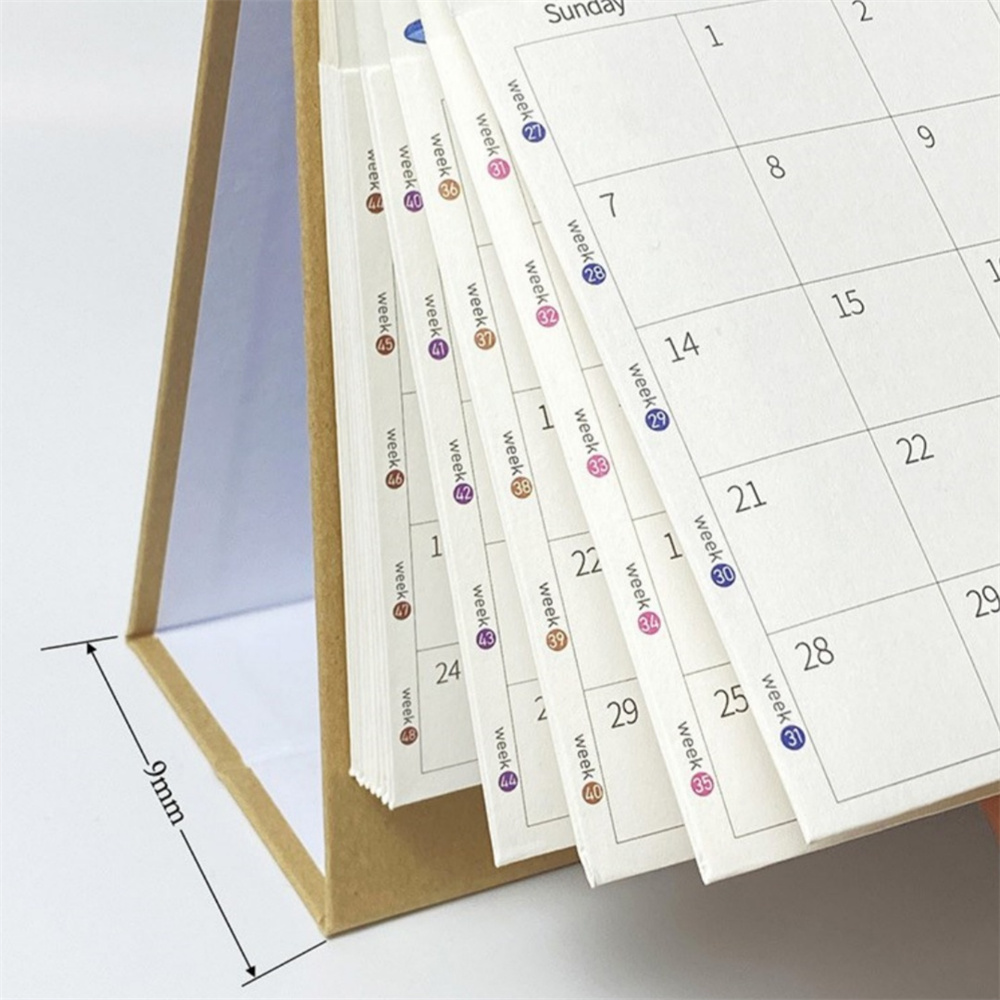 Календарь Настольный на английском языке с карманным блокнотом, 2025