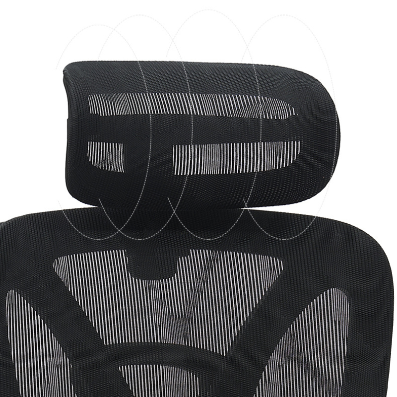 Ergonomic Office Chair Mesh Seat Adjustable Headrest Commercial Chair Footrests Support Comfortable Lumbar Chaise Ergonomique