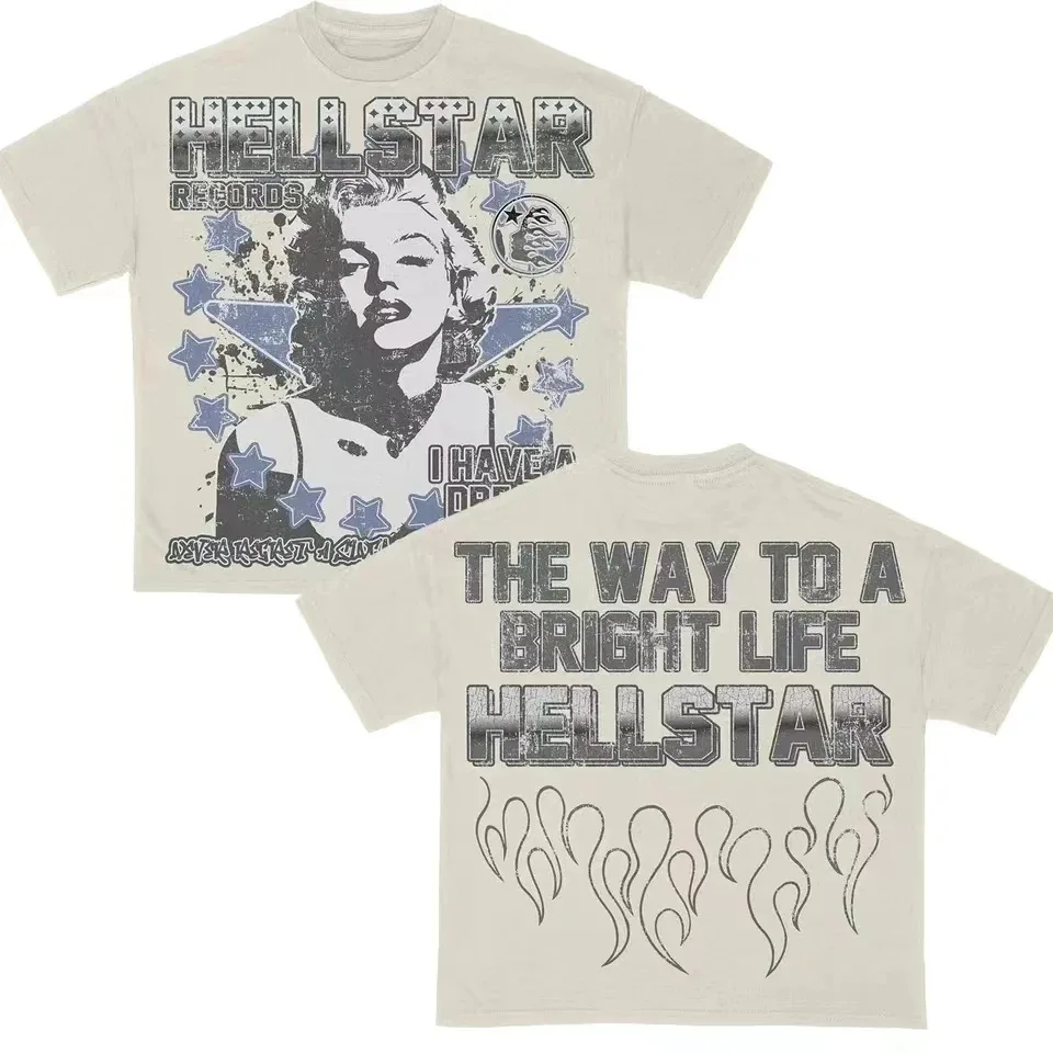 Gothic ฤดูร้อนใหม่ใหม่ Tapout TShirt ผู้หญิงบุรุษผ้าฝ้ายพิมพ์แขนสั้น Y2k Punk รอบคอ Retro Casual Niche unisex