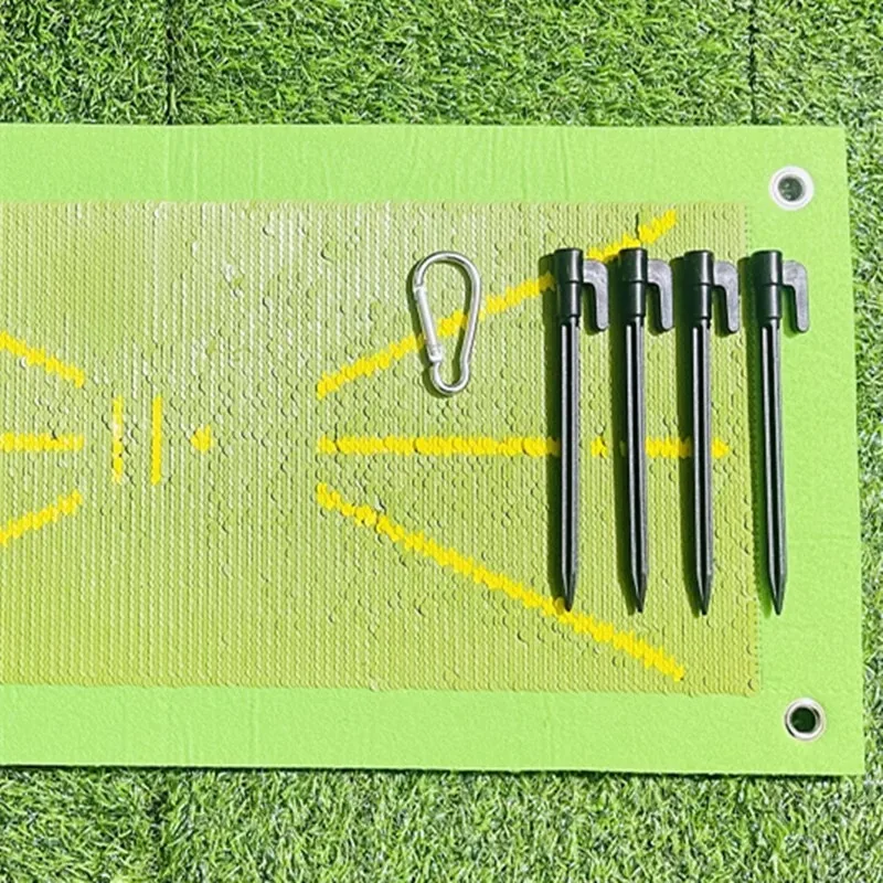 Accesorios para principiantes de entrenamiento de Golf para detección de Swing, pelota de bateo, almohadillas direccionales para camino, almohadillas de práctica, herramienta de ayuda para entrenamiento, estera