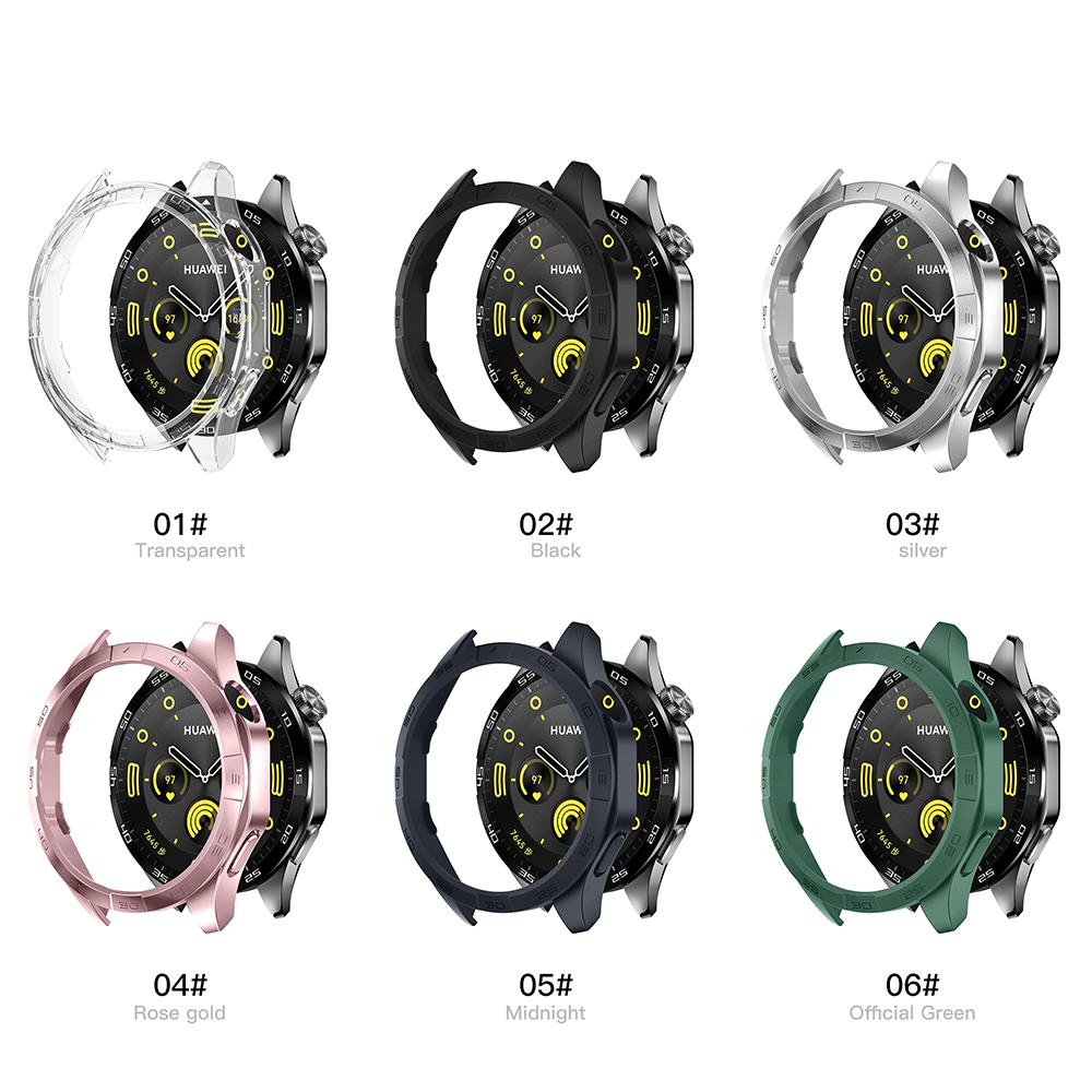 Case For Huawei Watch GT 4 46mm Protective Case PC Hard Bumper  for Men's Women's GT4 accessories (no screen protector glass)