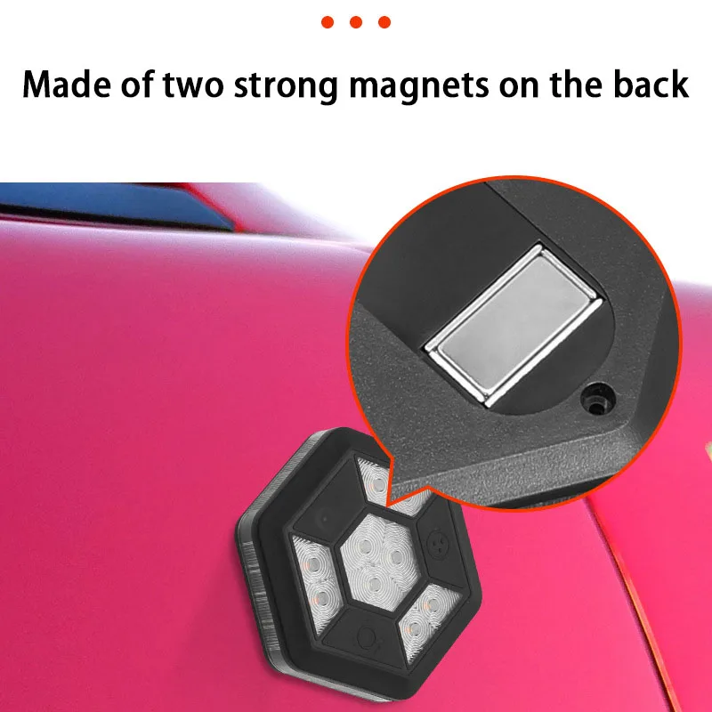 KOOJN COB Roof Lights Ambient Reading Lights Magnetic Suction Car Night Lights Trunk LED Flash Lights USB Portable Charging