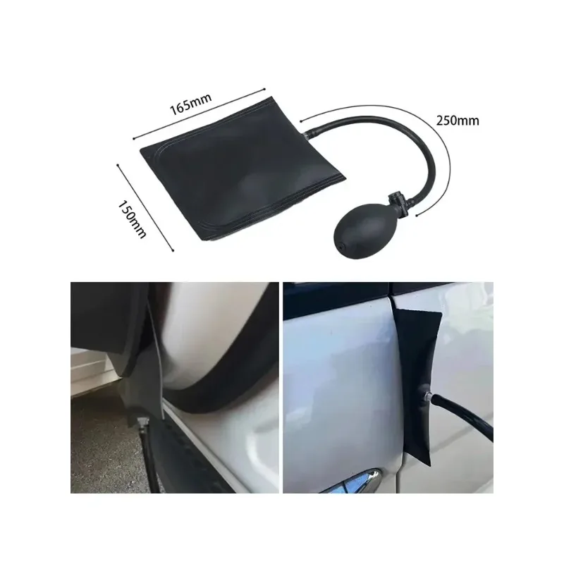 自動クイックポジショニングエアポンプ,厚い車のドアの修理,エアクッション,緊急ロック解除ツール,1個