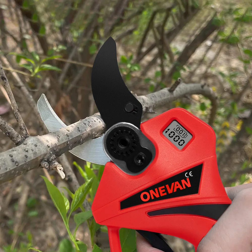 ONEVAN Brushless Electric Scissors Cordless Pruning Shear Tree Garden Cutter Trimmer Power Tools For 21V 18V Battery